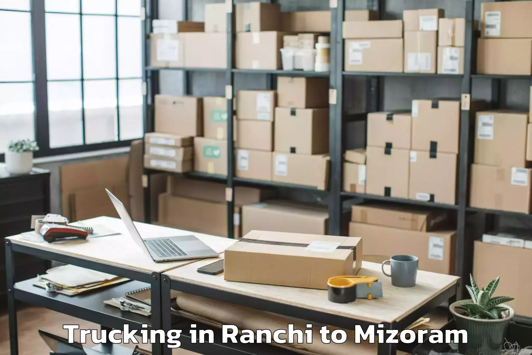 Get Ranchi to Mizoram University Aizawl Trucking